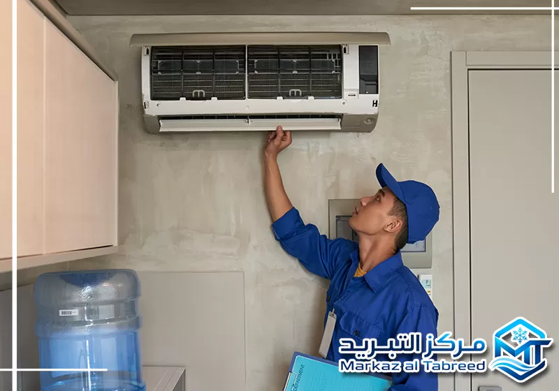 احجز فحص المكيف مع مركز التبريد عبر 0528414797 فحص أعطال المكيف عند ضعف التبريد أو توقف التشغيل